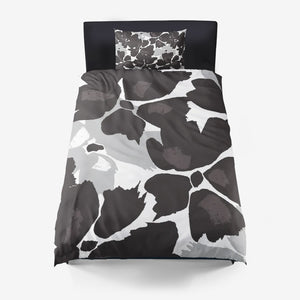 Duvet Cover Set with 2 pillow cases Mandel BLACKER