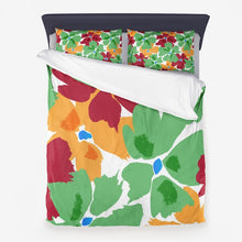 Load image into Gallery viewer, Duvet cover with 2 pillow cases Mandel HAPPY
