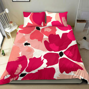 Duvet cover set with 2 pillows Mandel PINK