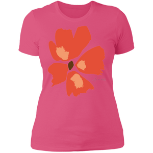 Ladies' Boyfriend T-Shirt S-3XL Mandel ORANGE