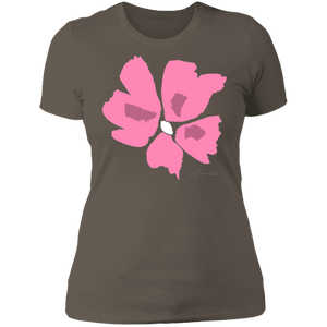 Ladies' Boyfriend T-Shirt S-3XL Mandel CORAL2