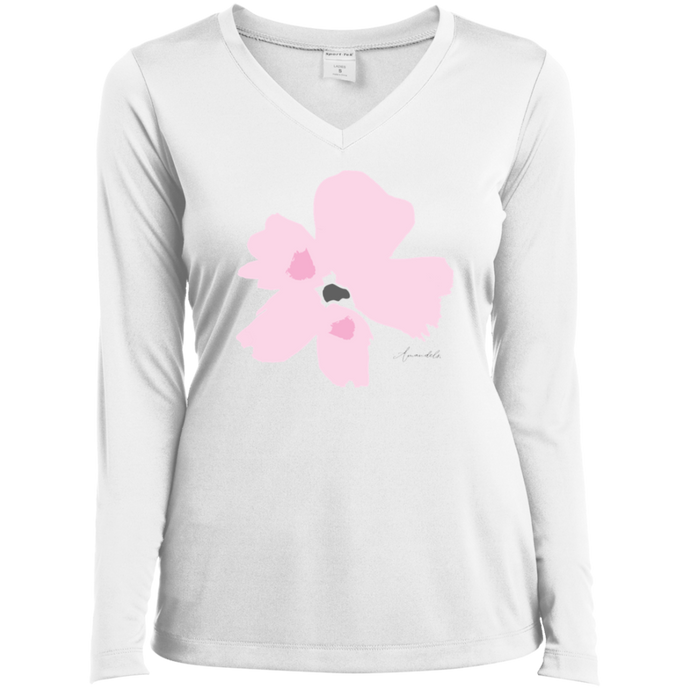 V-Neck long sleeves T-Shirt Mandel COTTON CANDY XS-4XL