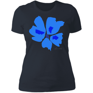 Ladies' Boyfriend T-Shirt S-3XL Mandel PANSY