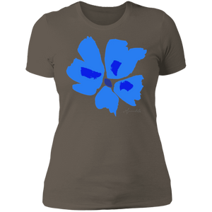 Ladies' Boyfriend T-Shirt S-3XL Mandel PANSY