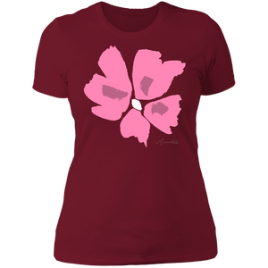 Ladies' Boyfriend T-Shirt S-3XL Mandel CORAL2