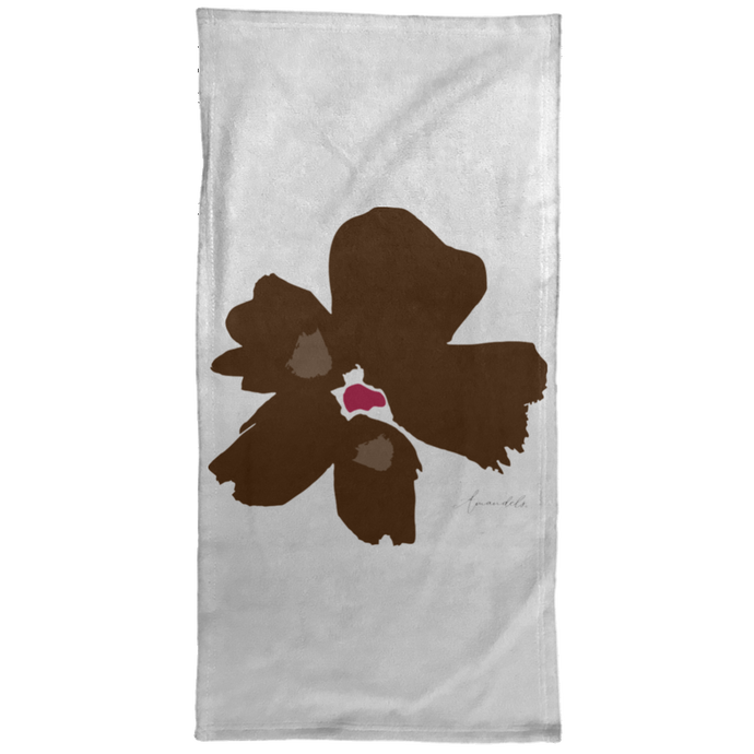 Hand Towel - 15x30 Mandel Blacker