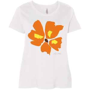 Ladies' PLUS SIZE T-Shirt Mandel ORANGE2 (XL-4XL)