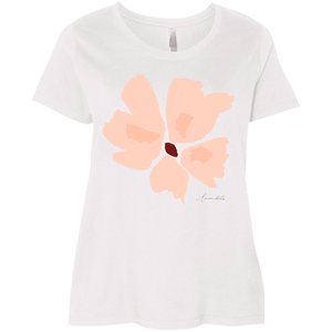 Ladies' PLUS SIZE T-Shirt Mandel PEACH (XL-4XL)