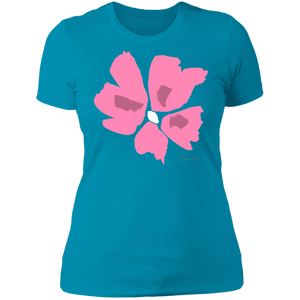 Ladies' Boyfriend T-Shirt S-3XL Mandel CORAL2