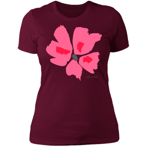 Ladies' Boyfriend T-Shirt S-3XL Mandel CORAL