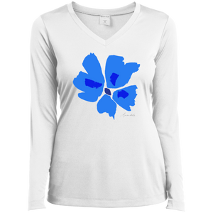 V-Neck long sleeves T-Shirt Mandel PANSY S-4XL