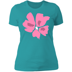 Ladies' Boyfriend T-Shirt S-3XL Mandel CORAL2