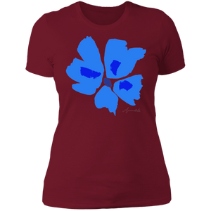 Ladies' Boyfriend T-Shirt S-3XL Mandel PANSY