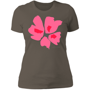 Ladies' Boyfriend T-Shirt S-3XL Mandel CORAL