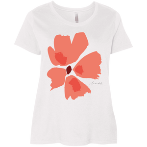 Ladies' PLUS SIZE T-Shirt Mandel PEACH2 (XL-4XL)