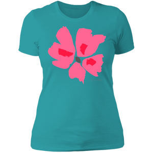 Ladies' Boyfriend T-Shirt S-3XL Mandel CORAL