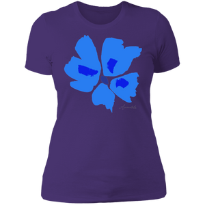 Ladies' Boyfriend T-Shirt S-3XL Mandel PANSY