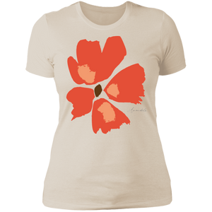 Ladies' Boyfriend T-Shirt S-3XL Mandel ORANGE