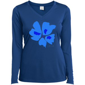 V-Neck long sleeves T-Shirt Mandel PANSY S-4XL