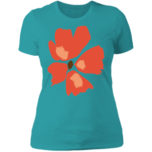 Ladies' Boyfriend T-Shirt S-3XL Mandel ORANGE