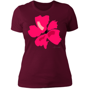 Ladies' Boyfriend T-Shirt S-3XL Mandel PINK