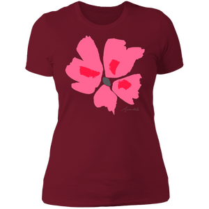 Ladies' Boyfriend T-Shirt S-3XL Mandel CORAL