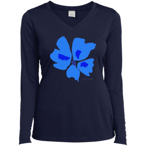 V-Neck long sleeves T-Shirt Mandel PANSY S-4XL