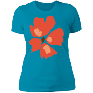 Ladies' Boyfriend T-Shirt S-3XL Mandel ORANGE