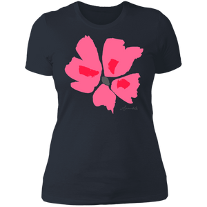 Ladies' Boyfriend T-Shirt S-3XL Mandel CORAL